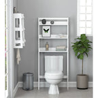 UTEX Organizer da bagno a 3 ripiani sopra il WC, salvaspazio da bagno, collezione salvaspazio