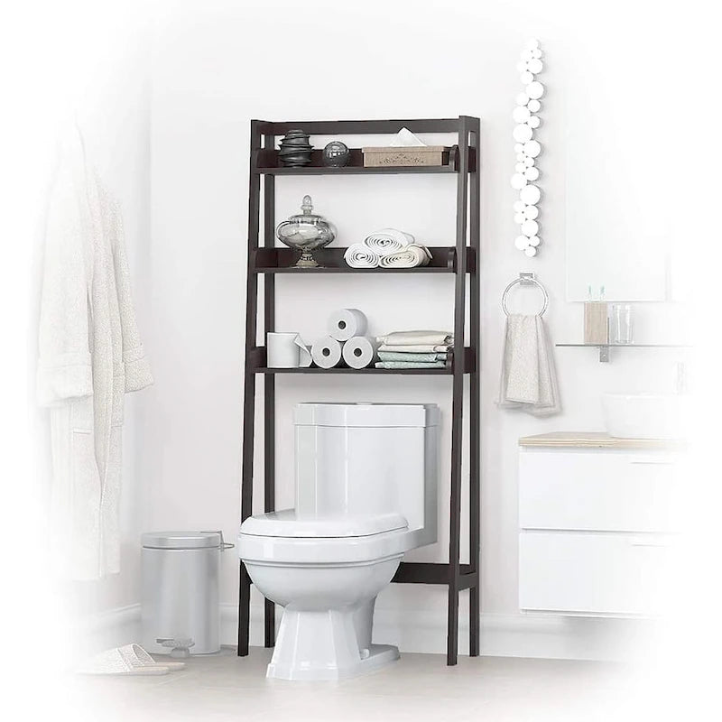 UTEX Organizer da bagno a 3 ripiani sopra il WC, salvaspazio da bagno, collezione salvaspazio