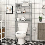 UTEX Organizer da bagno a 3 ripiani sopra il WC, salvaspazio da bagno, collezione salvaspazio
