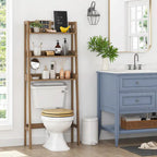 UTEX Organizer da bagno a 3 ripiani sopra il WC, salvaspazio da bagno, collezione salvaspazio