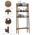 UTEX Organizer da bagno a 3 ripiani sopra il WC, salvaspazio da bagno, collezione salvaspazio