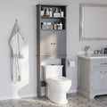Futzca Mobiletto Pensile da Bagno Sopra il WC con Ante