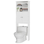 Futzca Mobiletto Pensile da Bagno Sopra il WC con Ante