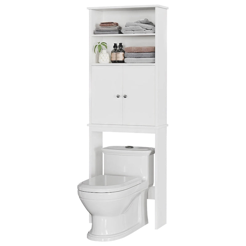 Futzca Mobiletto Pensile da Bagno Sopra il WC con Ante
