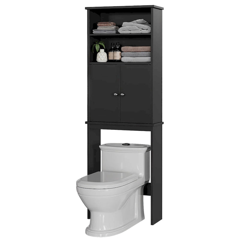 Futzca Mobiletto Pensile da Bagno Sopra il WC con Ante