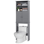 Futzca Mobiletto Pensile da Bagno Sopra il WC con Ante