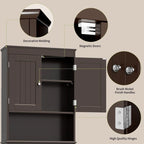 Meuble de rangement de salle de bain, Meuble de rangement WC, Étagère de salle de bain au-dessus des toilettes, Étagère WC gain de place