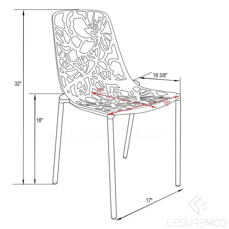 LeisureMod Devon Set da pranzo da esterno in alluminio a 3 pezzi con tavolo con piano in vetro temperato e 2 sedie impilabili con design floreale