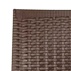 LeisureMod Mace Set da Pranzo Rettangolare da Esterno Mid-Century da 7 Pezzi con 4 Sedie Laterali e 2 Poltrone