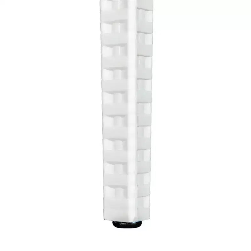 LeisureMod Mace Set da Pranzo Rettangolare da Esterno Mid-Century da 7 Pezzi con 4 Sedie Laterali e 2 Poltrone