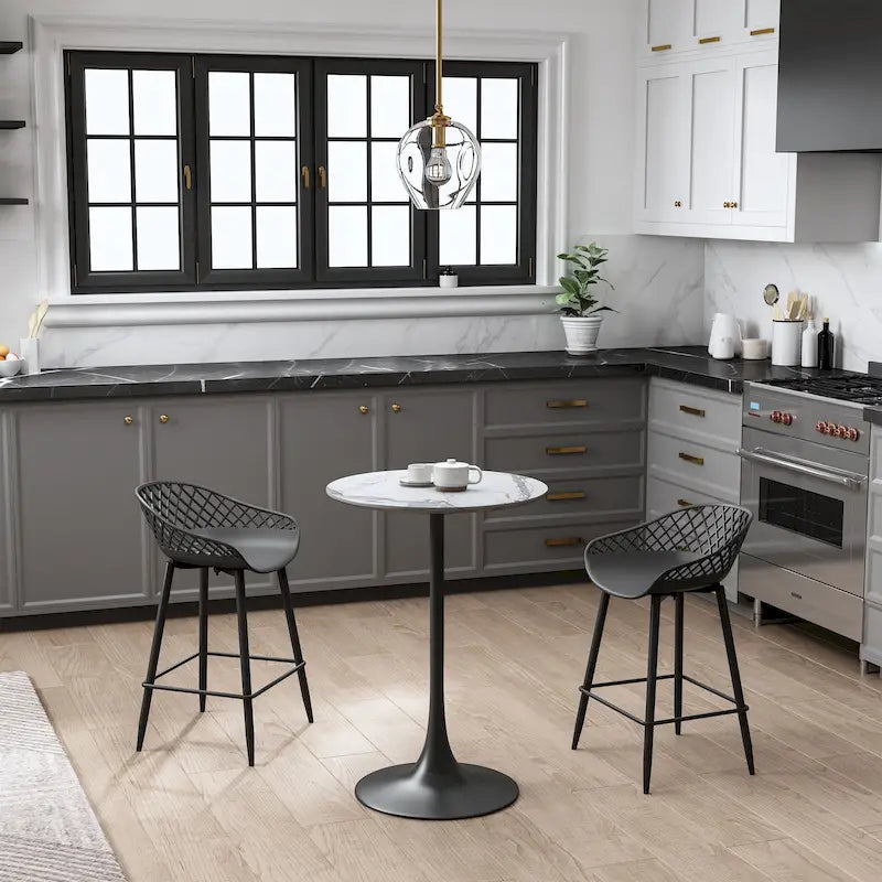 Table de café hauteur comptoir moderne milieu de siècle Kurv
