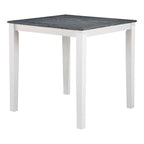 Set da 5 Pezzi Tavolo e Sedie Alti da Cucina Badia in Legno Bianco Transizionale di Furniture of America