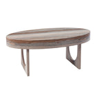 Tavolino da caffè in finto marmo marrone contemporaneo Chadwick di SEI Furniture