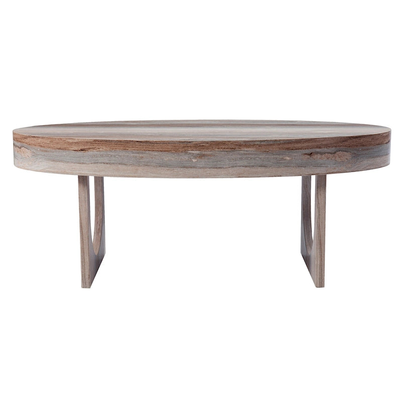 Tavolino da caffè in finto marmo marrone contemporaneo Chadwick di SEI Furniture