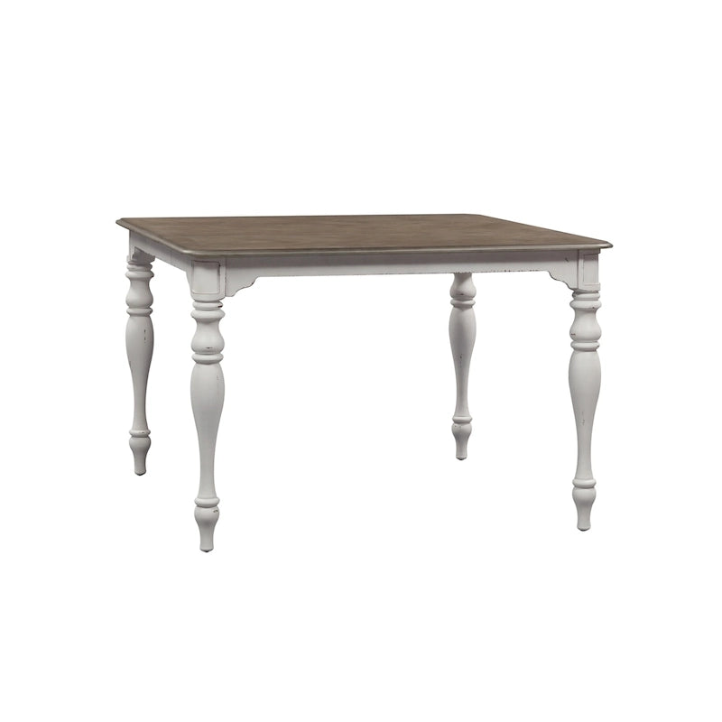 Set da 5 tavoli da riunione Magnolia Manor Antico Bianco Effetto Legno Invecchiato