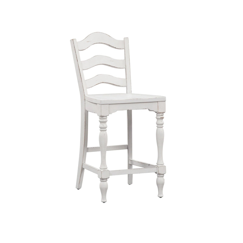 Set da 5 tavoli da riunione Magnolia Manor Antico Bianco Effetto Legno Invecchiato