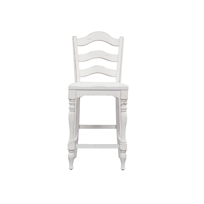 Set da 5 tavoli da riunione Magnolia Manor Antico Bianco Effetto Legno Invecchiato