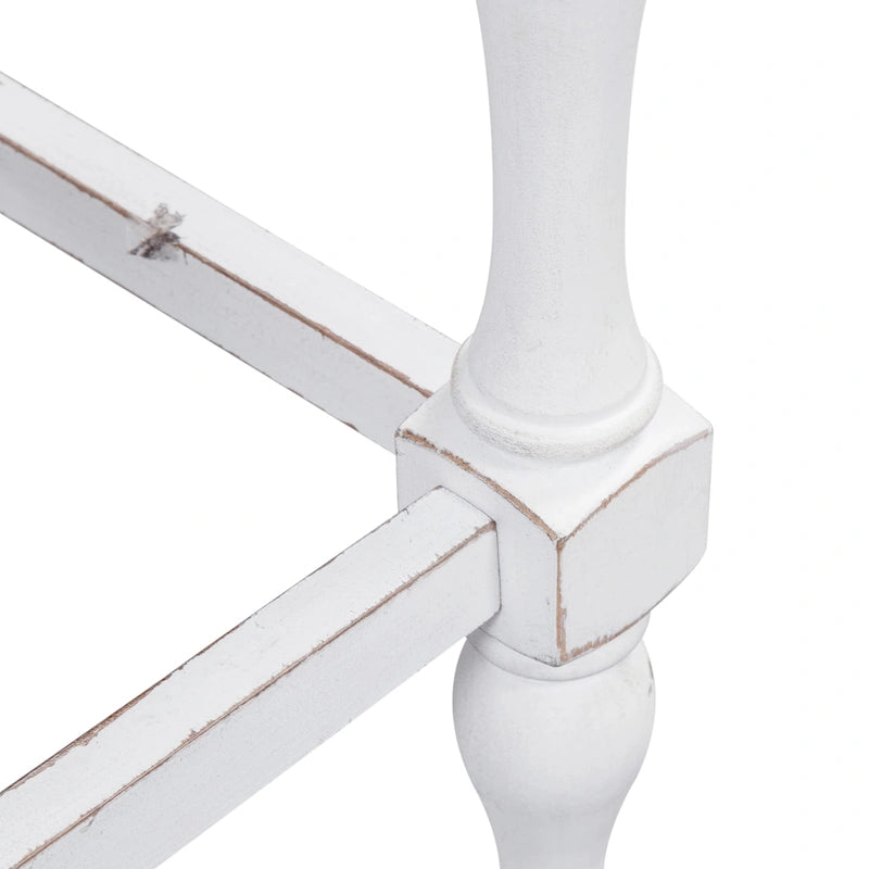 Set da 5 tavoli da riunione Magnolia Manor Antico Bianco Effetto Legno Invecchiato