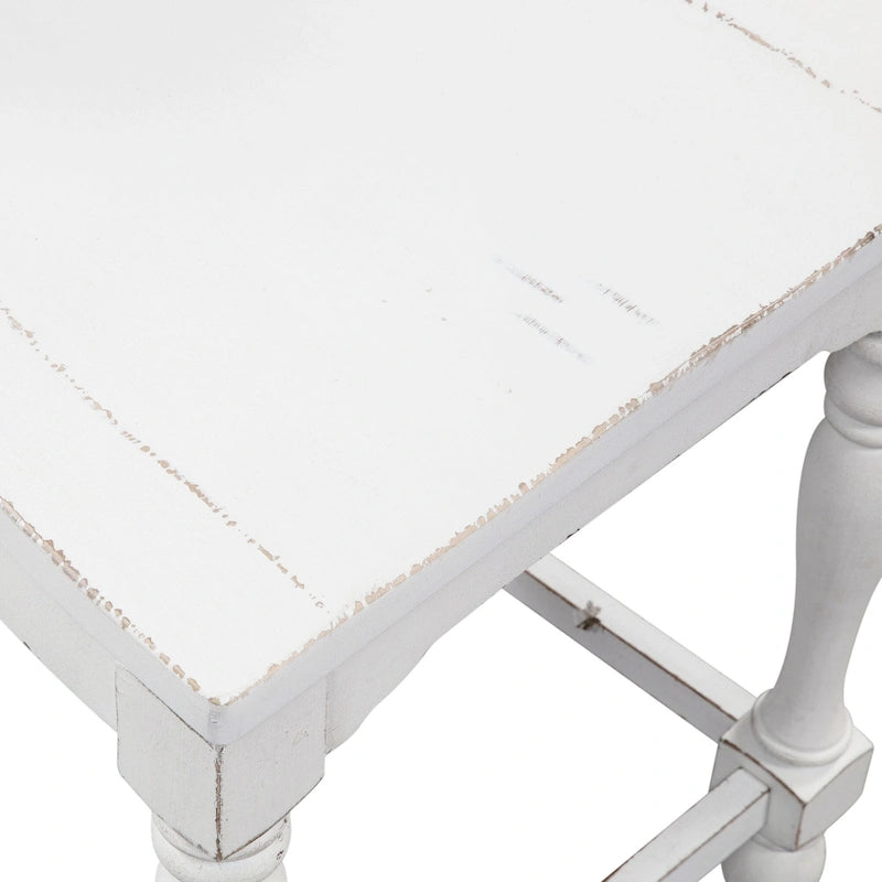 Set da 5 tavoli da riunione Magnolia Manor Antico Bianco Effetto Legno Invecchiato