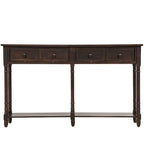 Tavolino consolle con 2 cassetti e ripiano inferiore Copper Grove Barregarrow