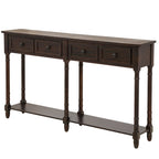 Tavolino consolle con 2 cassetti e ripiano inferiore Copper Grove Barregarrow
