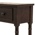 Tavolino consolle con 2 cassetti e ripiano inferiore Copper Grove Barregarrow