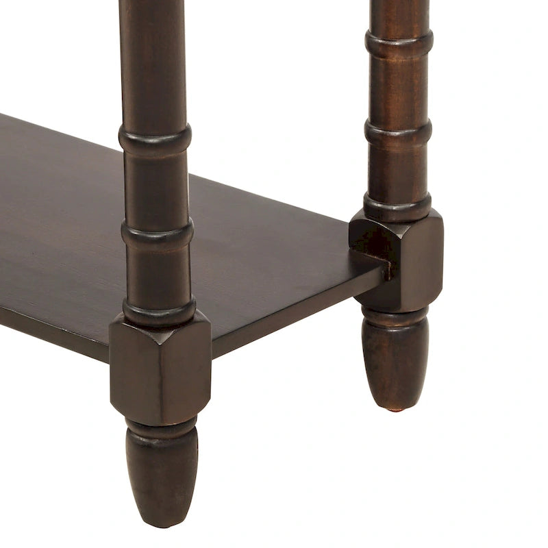 Tavolino consolle con 2 cassetti e ripiano inferiore Copper Grove Barregarrow