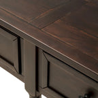 Tavolino consolle con 2 cassetti e ripiano inferiore Copper Grove Barregarrow