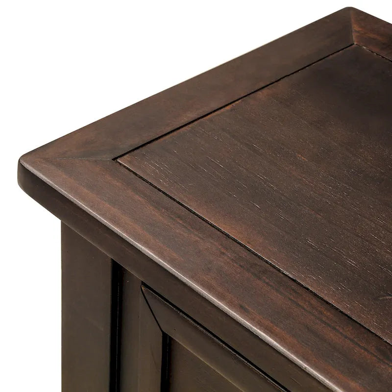 Tavolino consolle con 2 cassetti e ripiano inferiore Copper Grove Barregarrow