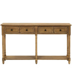 Tavolino consolle con 2 cassetti e ripiano inferiore Copper Grove Barregarrow