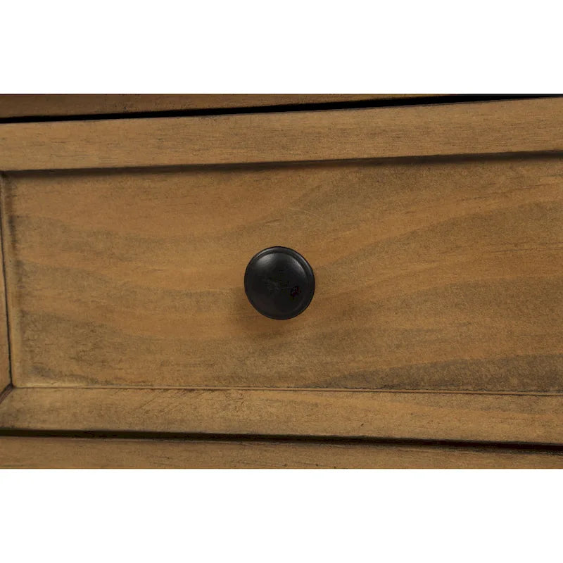Tavolino consolle con 2 cassetti e ripiano inferiore Copper Grove Barregarrow