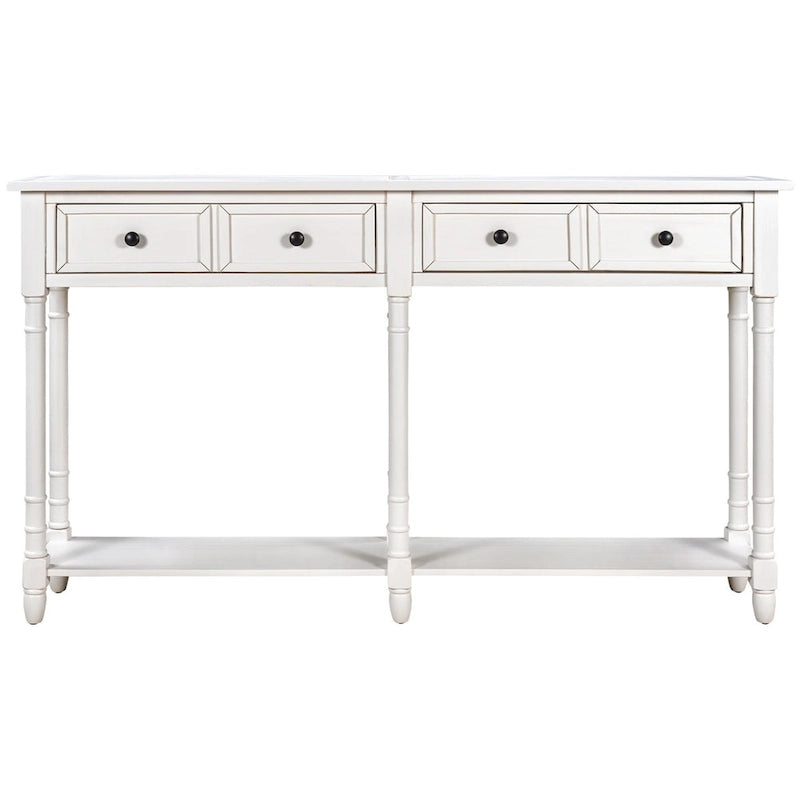 Tavolino consolle con 2 cassetti e ripiano inferiore Copper Grove Barregarrow