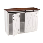 SEI Furniture Livendale, isola da cucina bianca con contenitore
