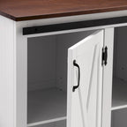 SEI Furniture Livendale, isola da cucina bianca con contenitore