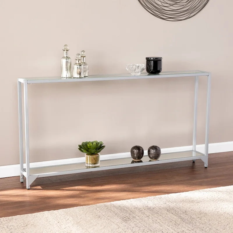 Console da tavolo stretta in metallo Glenn di SEI Furniture