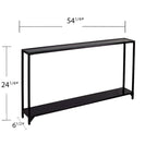 Console da tavolo stretta in metallo Glenn di SEI Furniture