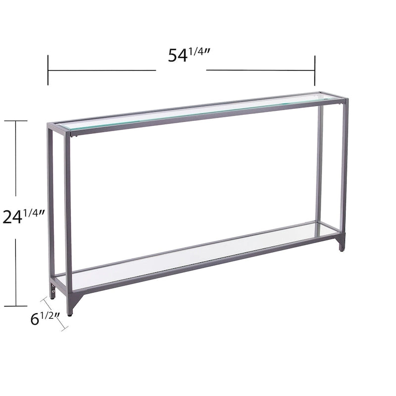 Console da tavolo stretta in metallo Glenn di SEI Furniture
