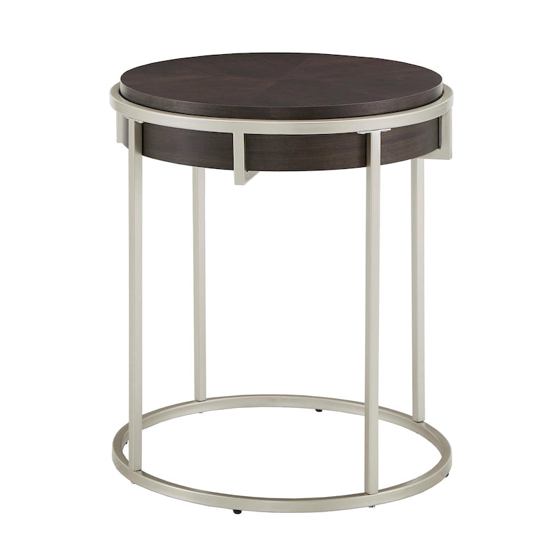 Tavolino rotondo Cooke con base in metallo di iNSPIRE Q Modern