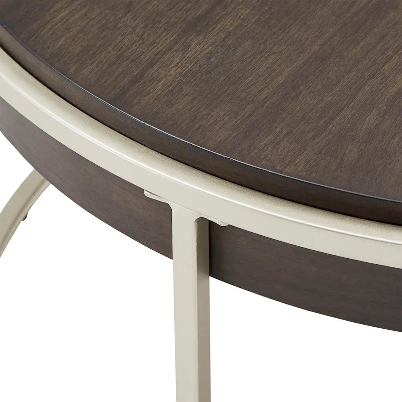 Tavolino rotondo Cooke con base in metallo di iNSPIRE Q Modern