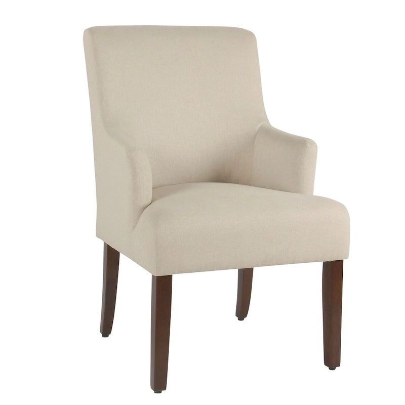 HomePop Meredith Anywhere Chair - Poltrona con tessuto crema resistente alle macchie