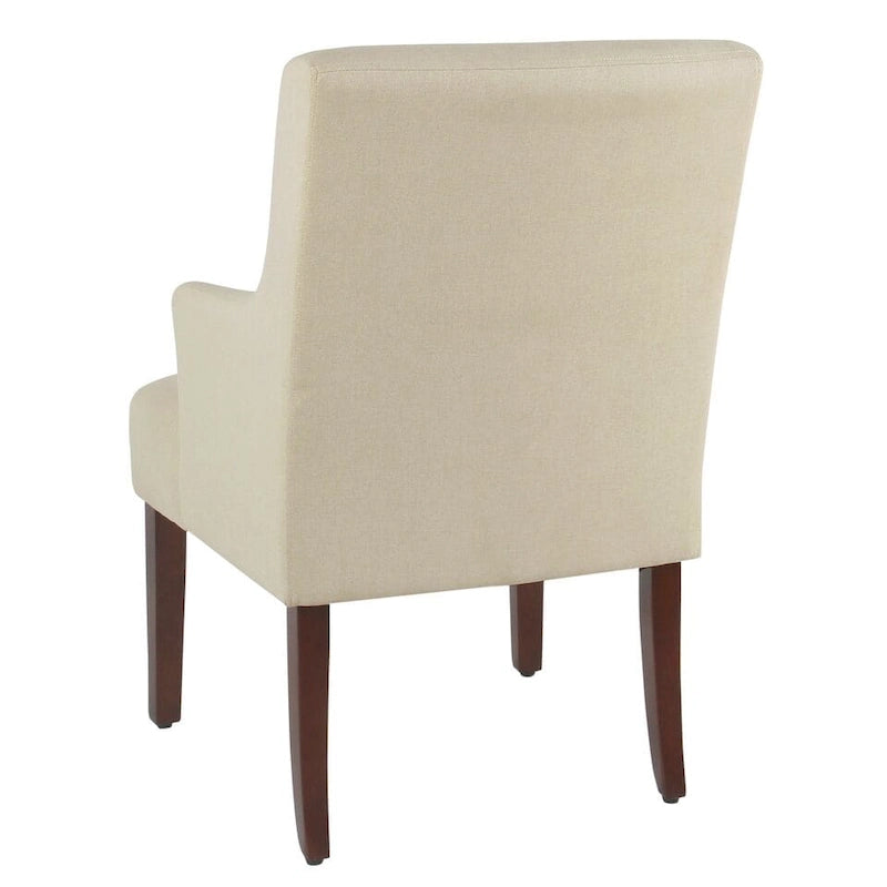 HomePop Meredith Anywhere Chair - Poltrona con tessuto crema resistente alle macchie
