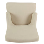 HomePop Meredith Anywhere Chair - Poltrona con tessuto crema resistente alle macchie