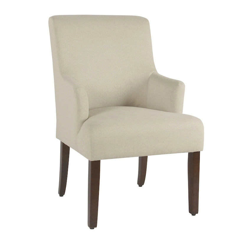 HomePop Meredith Anywhere Chair - Poltrona con tessuto crema resistente alle macchie
