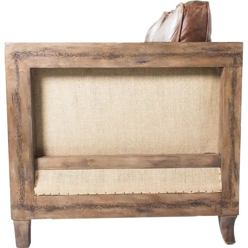Divano Aurelle Home Dina Vintage in pelle marrone