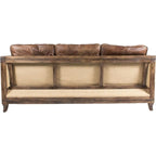 Divano Aurelle Home Dina Vintage in pelle marrone