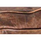 Divano Aurelle Home Dina Vintage in pelle marrone