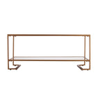 SEI Furniture Table basse Glam dorée en métal