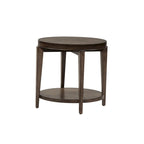 Tavolino rotondo Penton Espresso Stone