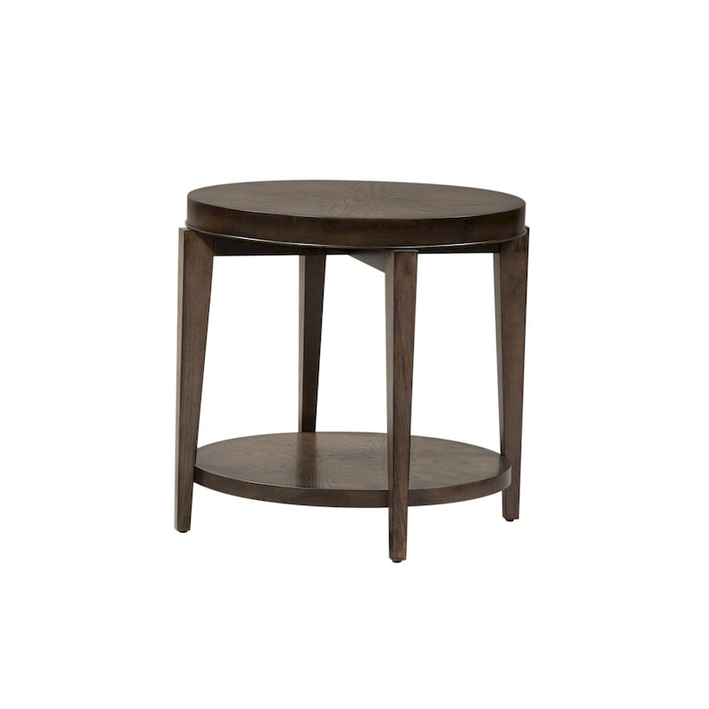 Tavolino rotondo Penton Espresso Stone