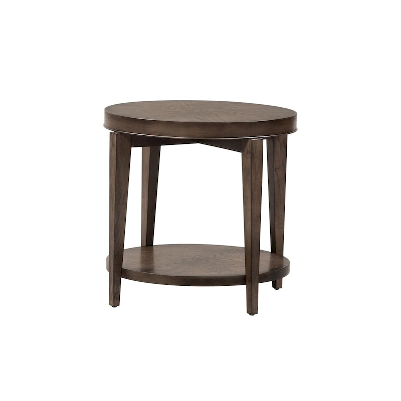 Tavolino rotondo Penton Espresso Stone